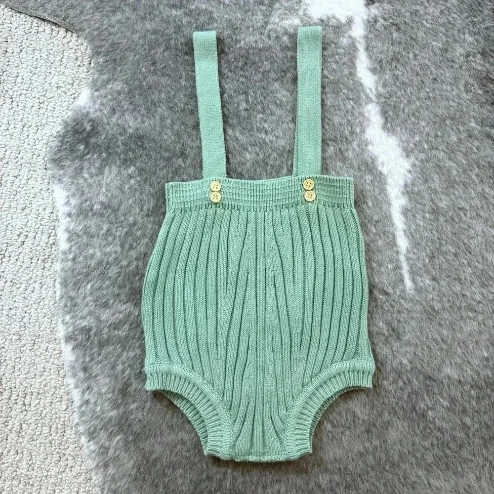 Baby Knit Overall Romper